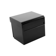 Osco Hi-Gloss Index Box with 100 Cards/Coloured Tabs - Black  - $40.00