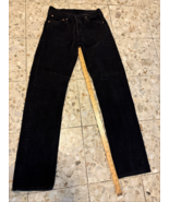 Levis 501 Jeans Black  28x33 Vintage Made in USA Button Fly - $120.50 CAD