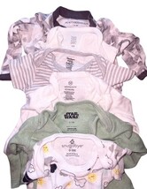 Baby Clothes Lot Newborn & 0-3M Boys 11pcs Onesies Sleepers Gerber Carter’s D image 8