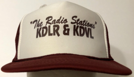 KDLR &amp; KDVL The Radio Stations Vintage 90s Maroon Trucker Mesh Cap Hat O... - $11.63