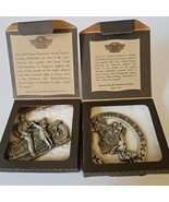 Vtg Harley Davidson Christmas Ornaments Pewter In Box Lot Of 2 1996 1997... - $29.74 CAD