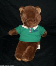 14&quot; Vintage 1986 Ltd Com Brown Preppy Teddy Bear Stuffed Animal Plush Toy Shirt - £18.91 GBP