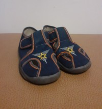 Zetpol 140 Navy Blue Orange Canvas Sandal, Little Boy, size 9.5T US / 26 EU - £4.70 GBP