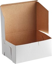 250 Pack Standard White Cake Boxes 5.5 x 4 x 3 Paperboard Bakery Boxes - £123.80 GBP