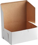 250 Pack Standard White Cake Boxes 5.5 x 4 x 3 Paperboard Bakery Boxes - £120.76 GBP