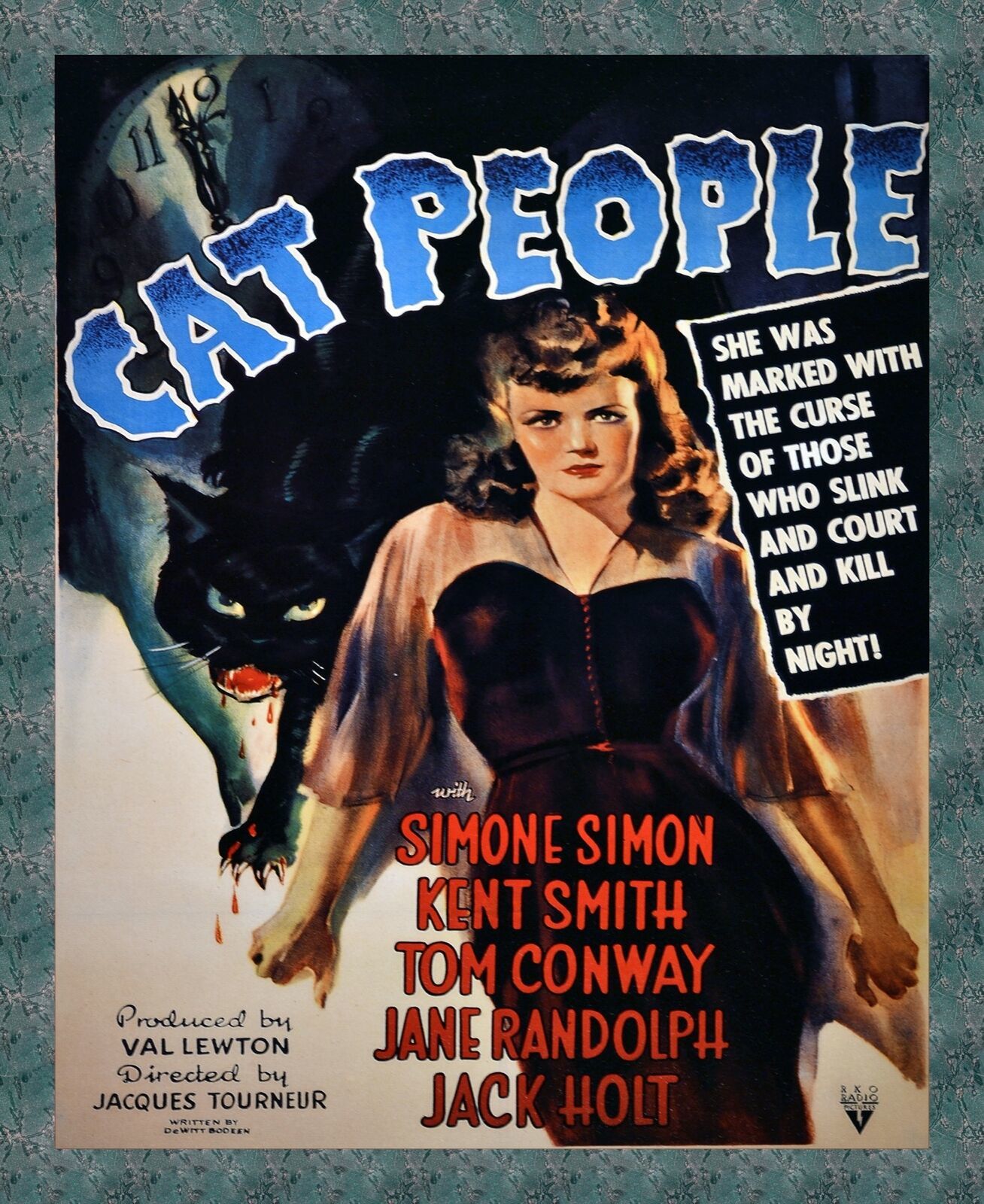 8534.Decoration movie Poster.Home Room wall art design.Cat People.Noir art film