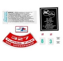 1967 Corvette Decal Kit Engine Compartment 350 HP - $49.45