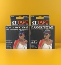 Lot Of 2 Kinesiology Therapeutic KT Elastic Tape - Black Some Boxes Are ... - $22.76