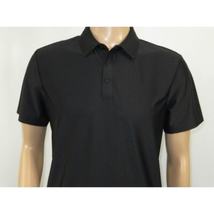 Men's Polo Shirt By Moderno Checker Satin Short Sleeves MJP-106 Black image 9