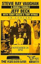 Stevie Ray Vaughan - Jeff Beck - 1989 - Austin TX - Concert Poster Magnet - £9.60 GBP