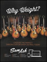 Gibson Custom Shop Les Paul guitar choose your weight 8 x 11 Sam Ash ad print - £3.38 GBP