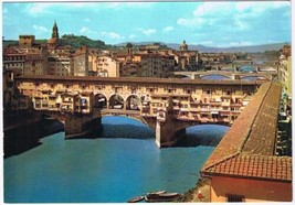Italy Postcard Firenze Florence The Ponte Vecchio Bridge - £3.17 GBP