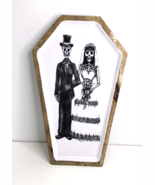 Day of the Dead Bride &amp; Groom Ceramic Wooden Serving Platter Plate 15&quot;-New - $32.42 CAD
