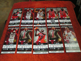 NBA 2011-12 Chicago Bulls Full Unused Ticket Stubs (Hawks, 76ers, Pistons,Etc.) - £3.15 GBP