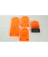 Three Orange Nerf Elite N-Strike 6 Dart Clip and One 12 Dart Clip - £17.60 GBP