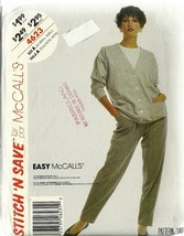McCall&#39;s Sewing Pattern 4623 Misses Womens Cardigan Sweater Pants 6 8 10... - $9.99
