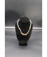 Vintage Coral Stone and Heishi Shell Necklace - $35.07 CAD
