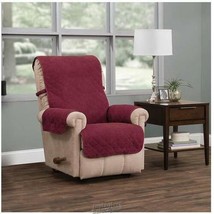 Ripple Plush Recliner Slipcover Burgundy - $52.24