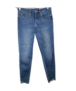 Vince Camuto Raw Angled  Hem Skinny Blue Jeans Size 27 - £27.45 GBP