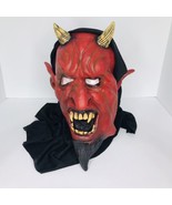 Paper Magic Group PMG 2006 Adult Halloween Devil Satan Mask Cosplay Latex - £21.56 GBP