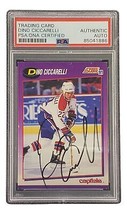 Dino Ciccarelli Firmado 1991 Puntuación #128 Capitals Hockey Tarjeta PSA / DNA - £38.31 GBP