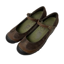Merrell Plaza Mary Jane Saddle Shoes Brown Leather Suede  Size 8 - £16.23 GBP
