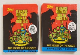 Teenage Mutant Ninja Turtles 1991 Topps Series 2 Lot of 2 (Two) Unopened Packs** - $13.48