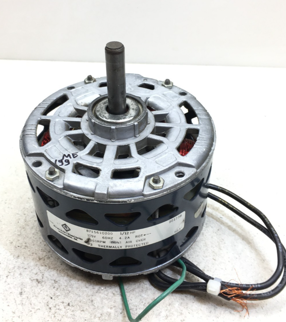 Franklin Electric 8715610200 Blower Motor 30173B 1/12HP 115V 1050RPM used #MP199 - $129.00