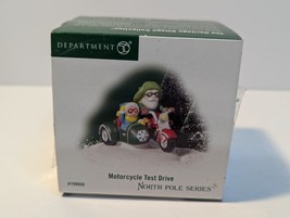 Department 56 North Pole Series Accessory Motorcycle Test Drive 799956 - $413.96 MXN