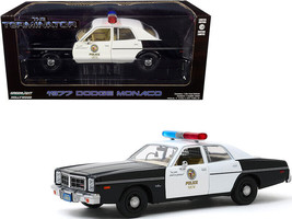 1977 Dodge Monaco Metropolitan Police Black White The Terminator 1984 Movie 1/24 - £33.89 GBP