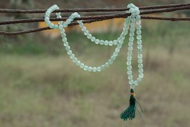 Energized Green Aventurine 8mm Beads Prayer Mala 108+1(Guru Beads) - £72.53 GBP