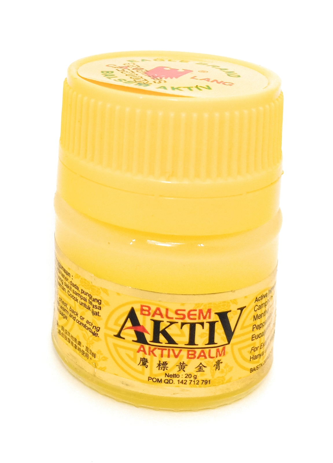 Aktiv Yellow Balm Balsem Kuning from Cap Lang, 20 Gram (1 Jar) - $16.27