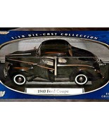 1940 black Ford Coupe MotorMax AA20-7043RP Vintage Collectible - £70.73 GBP