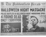 1978 Halloween Michael Myers Haddonfield Herald Night Massacre Mini Poster  - £2.39 GBP
