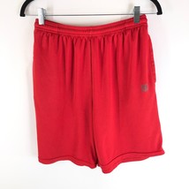 Champion Mens Basketball Shorts Double Dry Mesh Drawstring Pockets Red M - £7.65 GBP