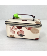 Coach Train Case Jewelry Cosmetic Box  Halftone Floral Print Chalk Zip F... - $89.09