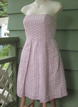 J.Crew Lorelei Lavender Strapless Dress Women&#39;s Size 2 Cotton Seersucker... - £15.14 GBP