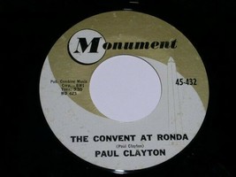 Paul Clayton The Convent At Ronda Wings Of A Dove 45 Rpm Record Monument Label - £12.57 GBP