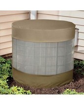 Outdoor Vented Durable 34&quot; Dia. x 30&quot; H Round Air Conditioner Cover 410827 - £11.84 GBP