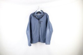 Vintage 90s Timberland Mens Small Faded Full Zip Fleece Jacket Blue Polyester - $44.50