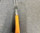 Vintage Replacement Carving Fork Butterscotch Bakelite Handle Stainless ... - $8.91
