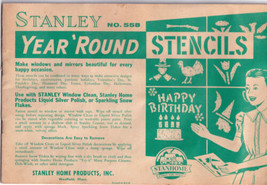 Vtg Stanley Stencils ~ Birthday, Valentine, Thanksgiving, Autumn &amp; more - Unused - £3.16 GBP