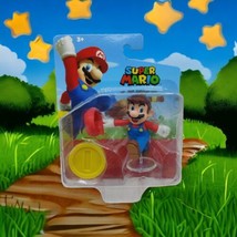 Super Mario Brothers 2.5&quot; Jakks Figure Mario with Coin - NEW Collectable Toy - £11.51 GBP