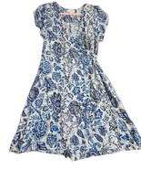Velvet by Graham Spencer Navy Blue Wrap Floral Summer Knee Length Dress ... - $832.37 MXN