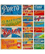 Portugal Landmark License Plate, Portuguese City Metal Sign, Vintage Wal... - €15,27 EUR