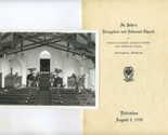 St Johns E &amp; R Church Minneapolis Minnesota Dedication Program &amp; Photo 1939 - £19.69 GBP