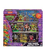 TMNT Mutant Mayhem Mini Figure Battle Pack - Ninja Turtles Collectible NEW! - £22.38 GBP