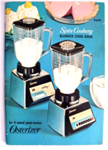 Osterizer Spin Cookery Blender 8 Speed Push Button Cook Book 1968 Manual - £7.74 GBP
