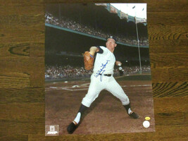 WHITEY FORD NEW YORK YANKEES HOF WS MVP SIGNED AUTO COLOR 16X20 PHOTO TR... - £186.17 GBP