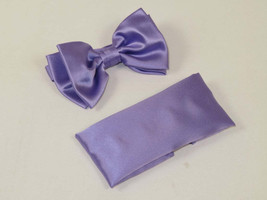 Men's satin Silky Bow Tie Hankie by J.Valintin Collection 10027 Lavender image 2